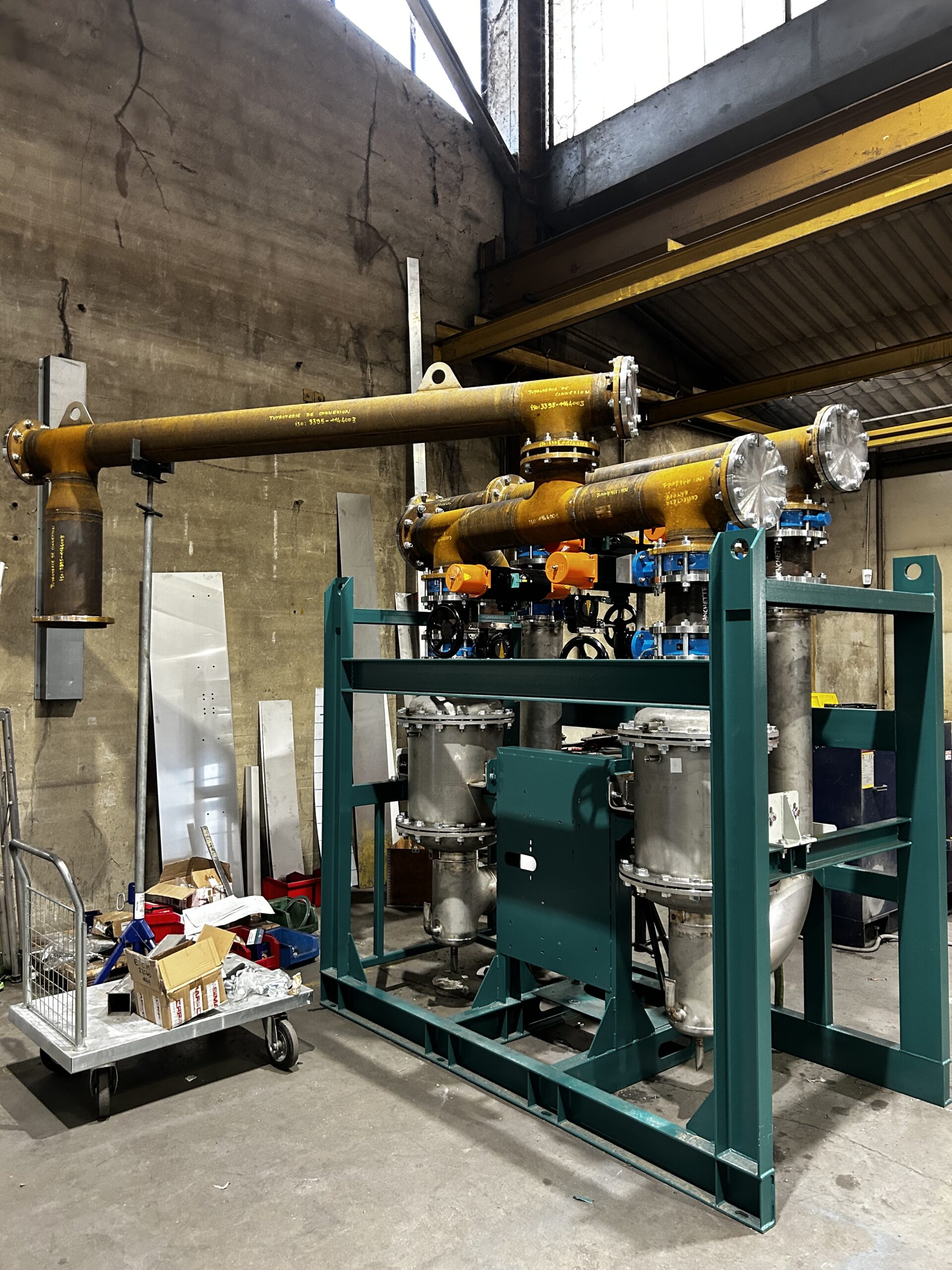 Préfabrication de SKID en atelier